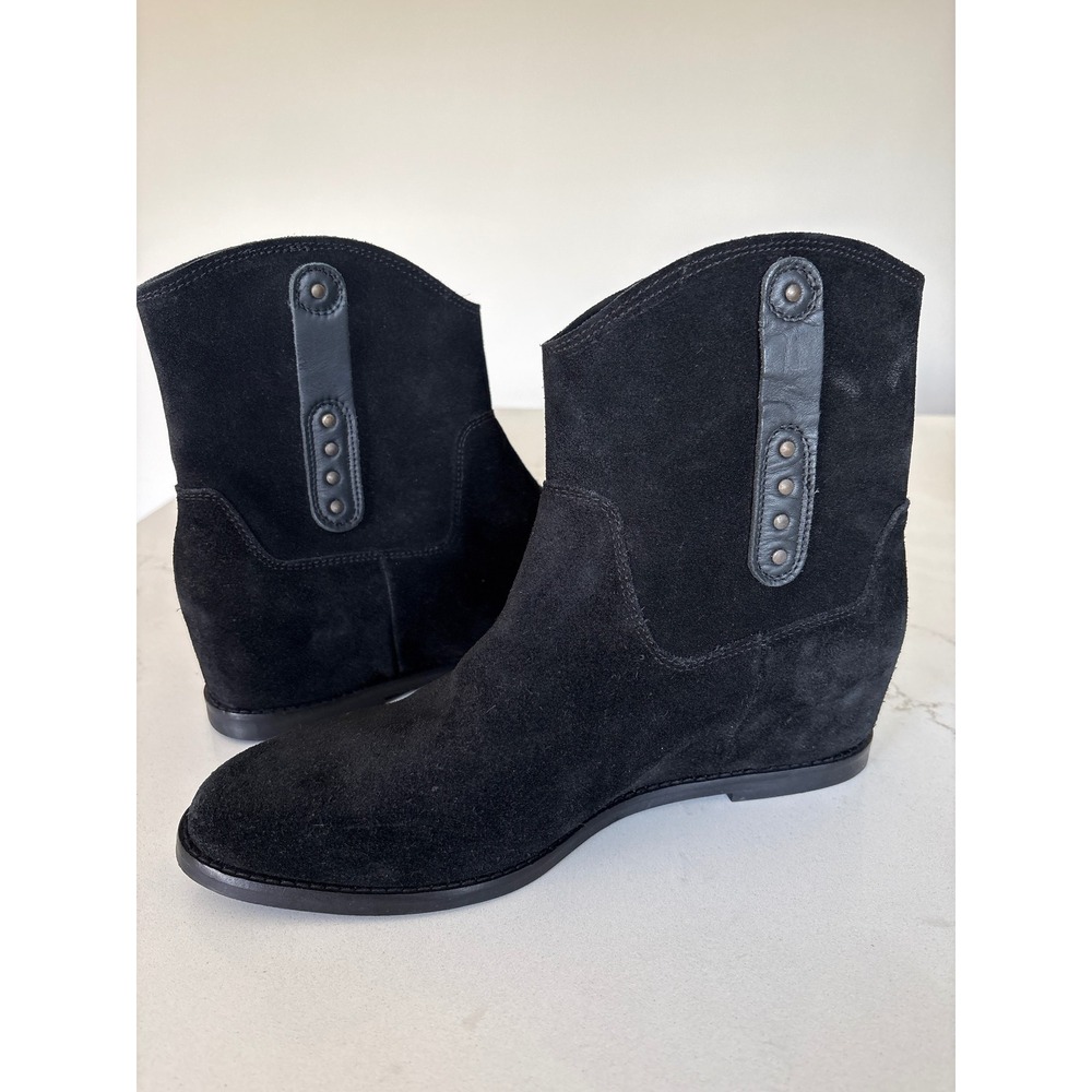 dingo Black Suede Fringe Western Ankle Boots - Picture 12 of 12